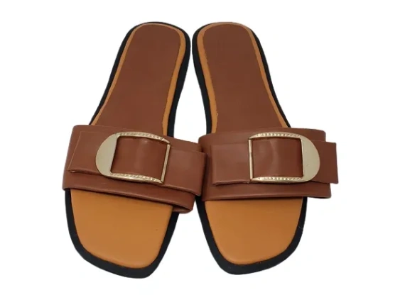 Vangel Leather Slides