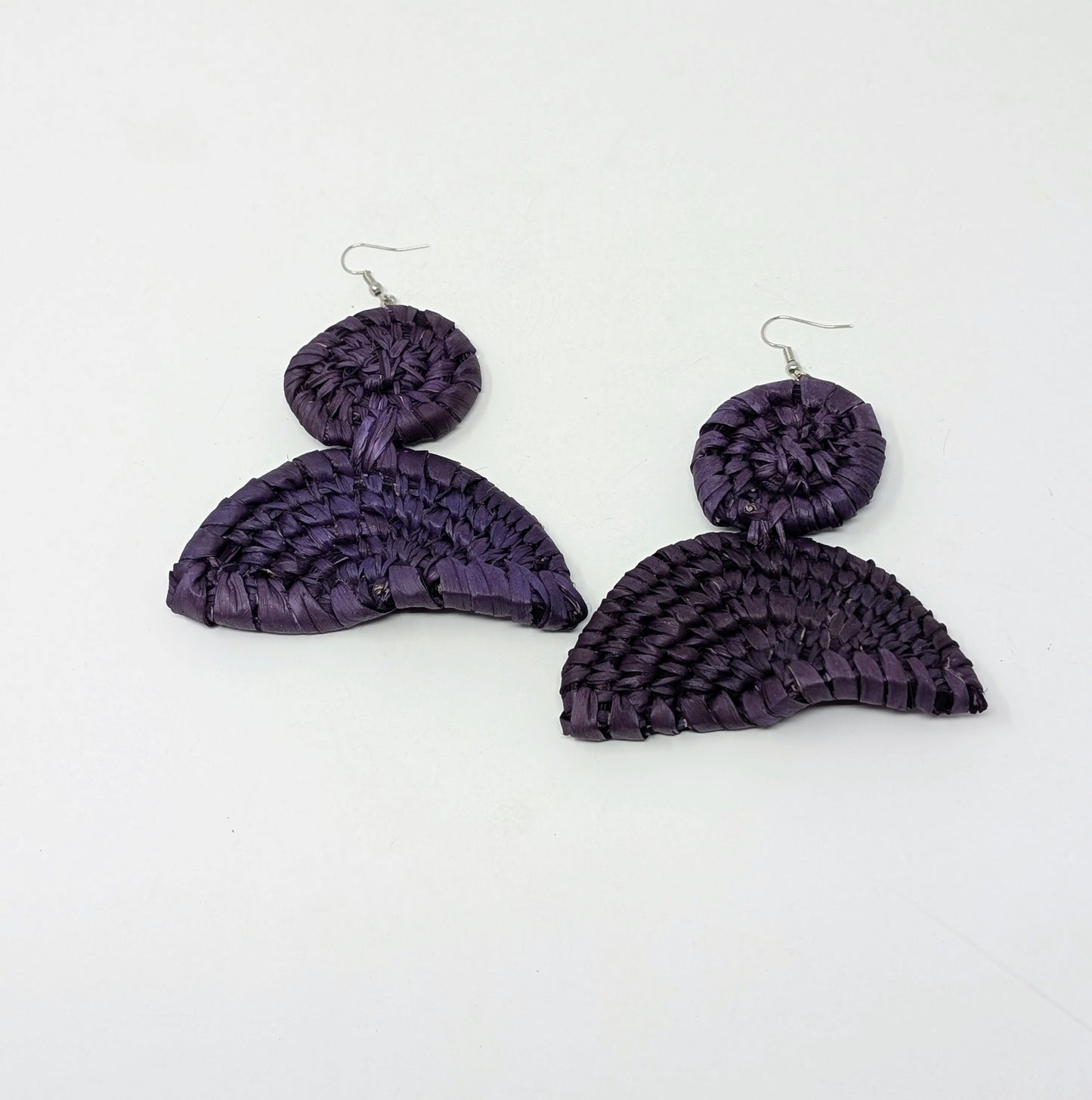 Rainbow Raffia Earrings