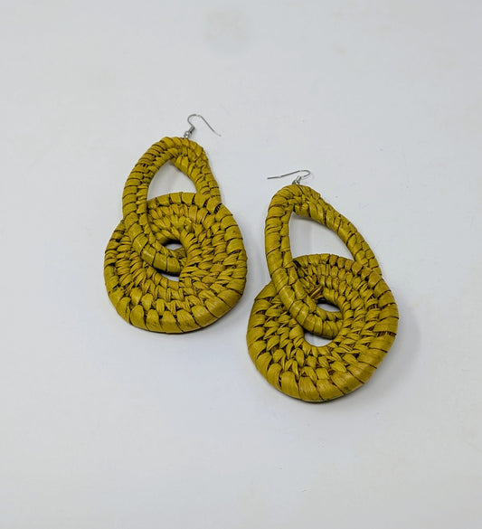 Zainab Rotators Raffia Earrings