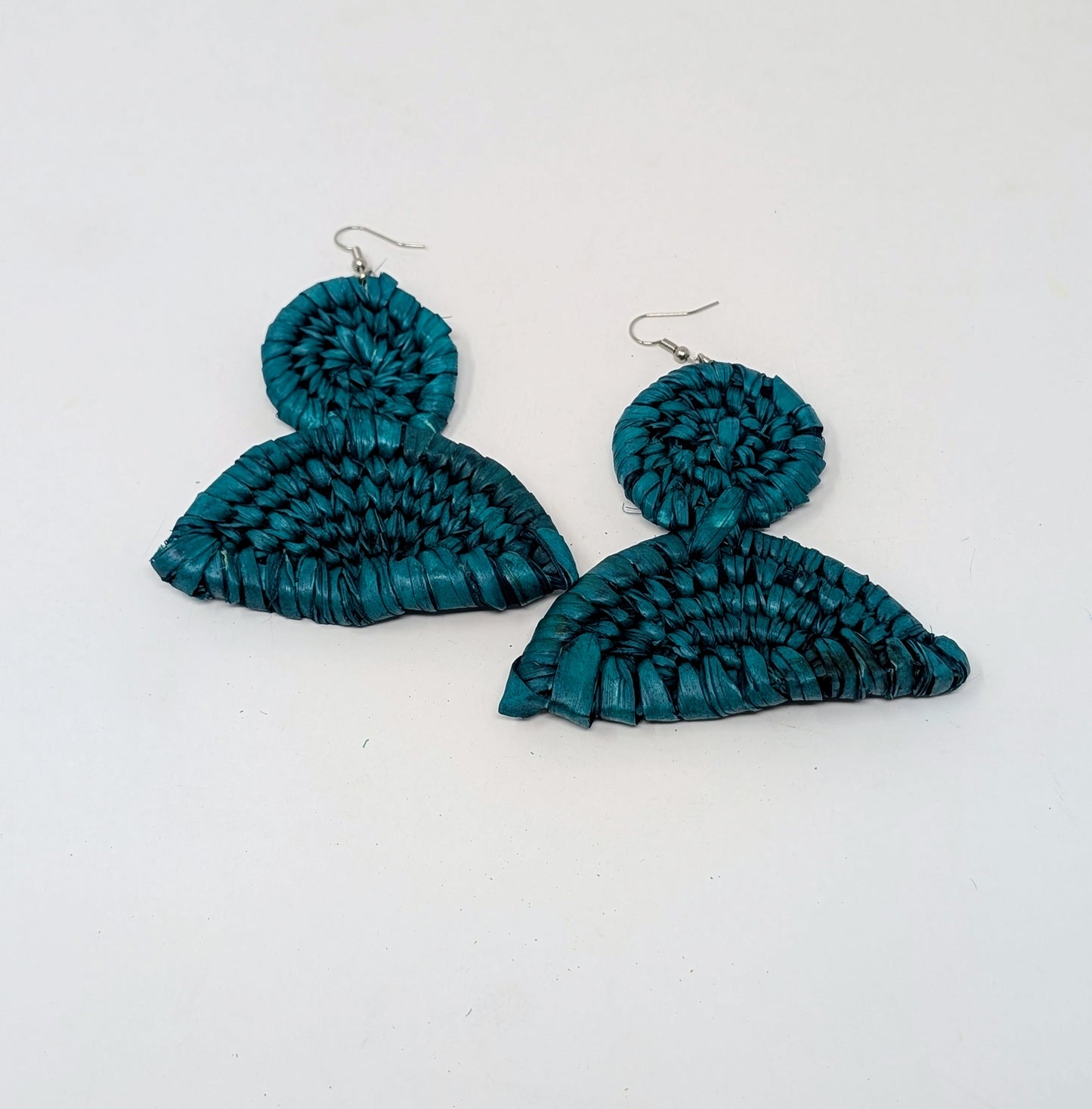Rainbow Raffia Earrings