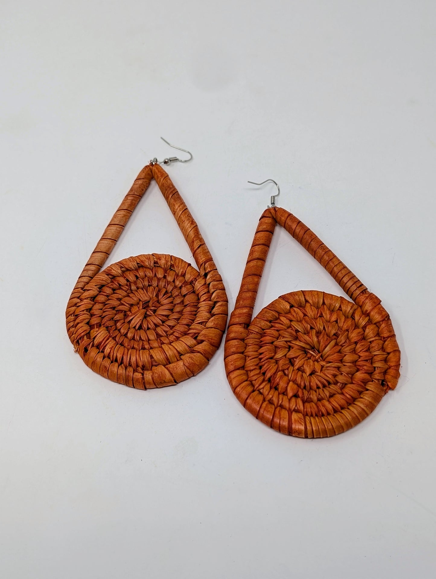 Zainab Pendulum Raffia Earrings