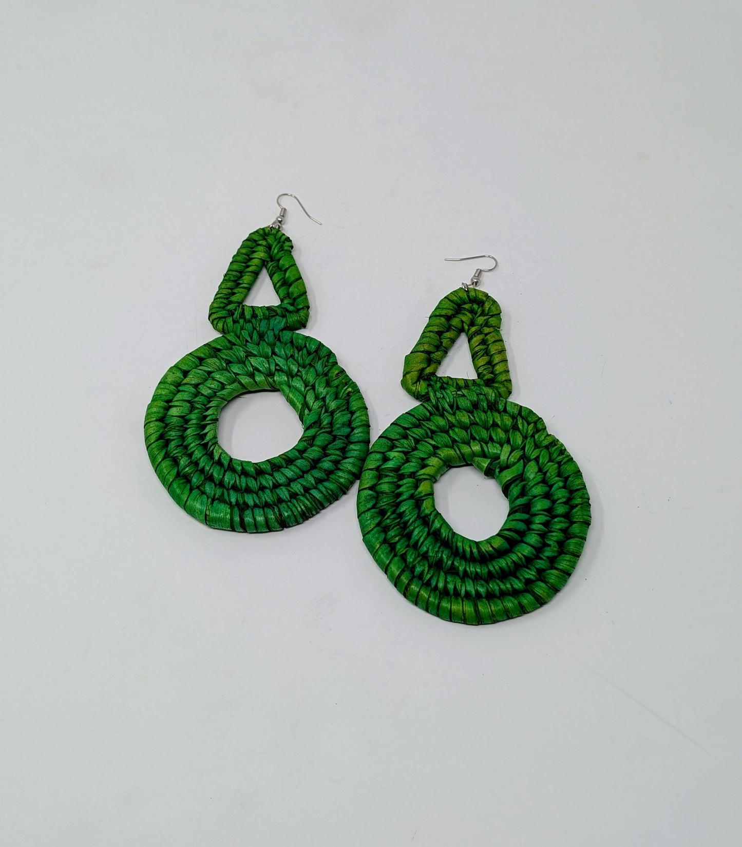 Zainab Tricycle Raffia Earrings
