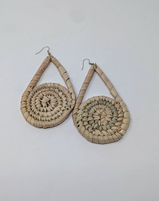 Zainab Pendulum Raffia Earrings