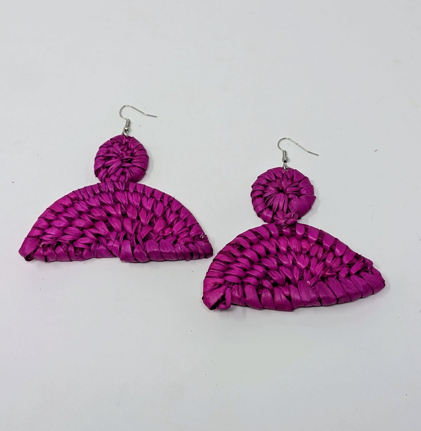 Rainbow Raffia Earrings