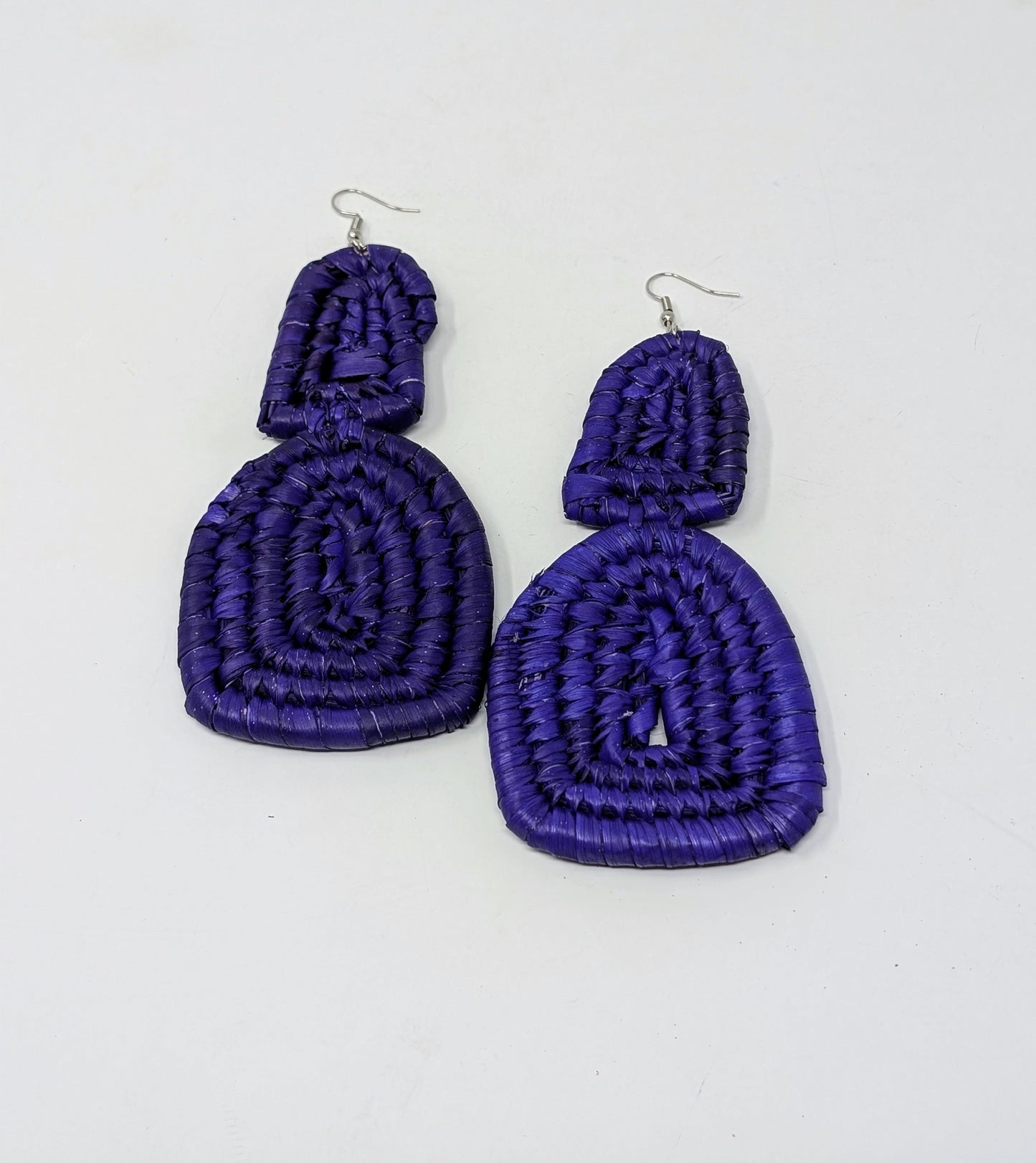 Zainab Hourglass Raffia Earrings