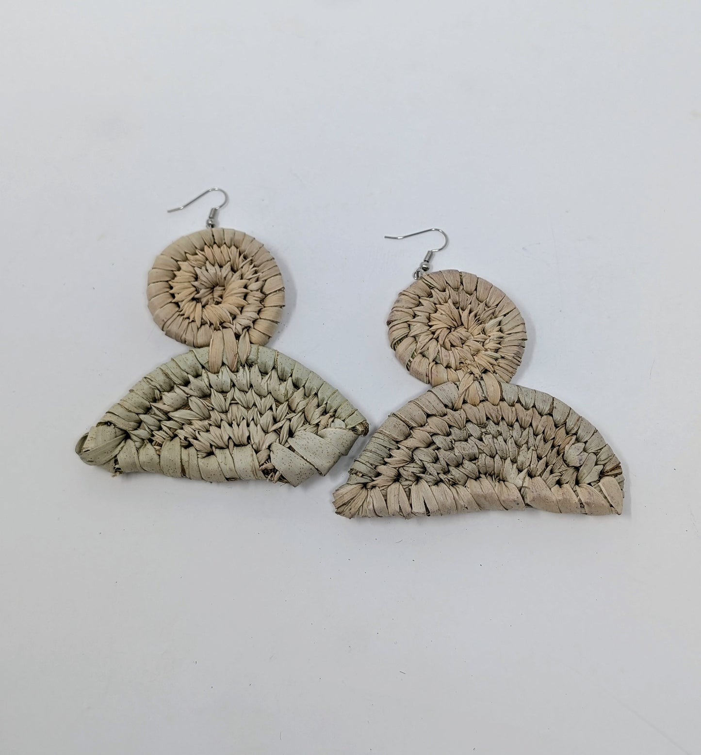 Rainbow Raffia Earrings