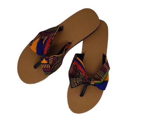 Vangel Ankara Thong Slippers - Multicolor
