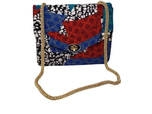 Vangel Ankara Handbag - R/G/B/B/W